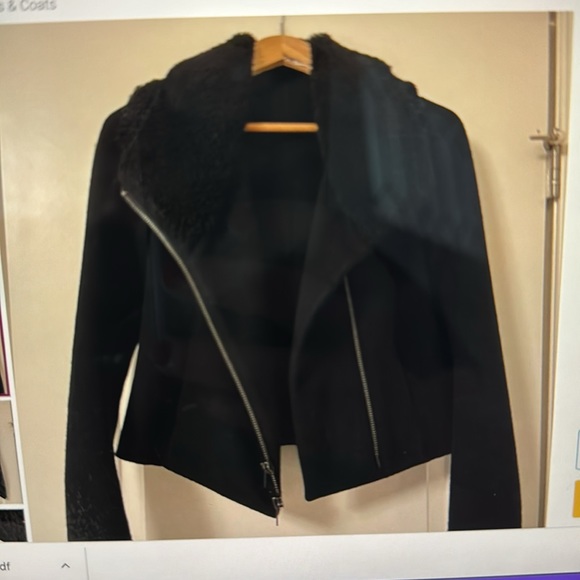 Vince Shearling and Wool Jacket - Picture 3 of 15